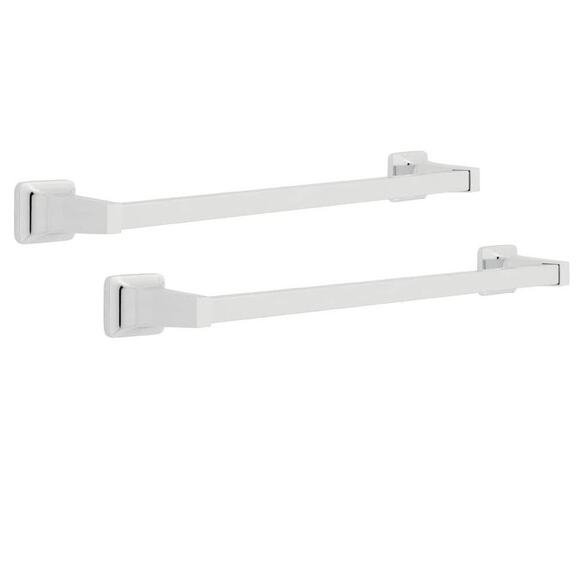 Franklin Brass Futura Bath 18 Towel Bar Chrome Finish 2 Pack - Picture 2 of 5